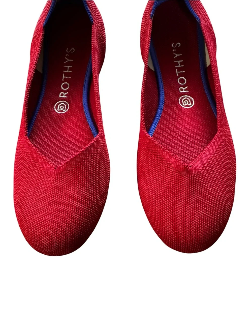 Rothy’s The Flat Slip on Shoes Women’s Size 9.5 Red Solid
